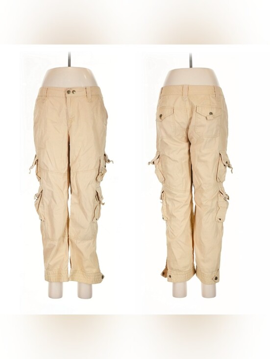 Ralph Lauren Pants - Vintage Ralph Lauren Safari Cargo Paratrooper Pants Size 6 Baggy Utility Cropped